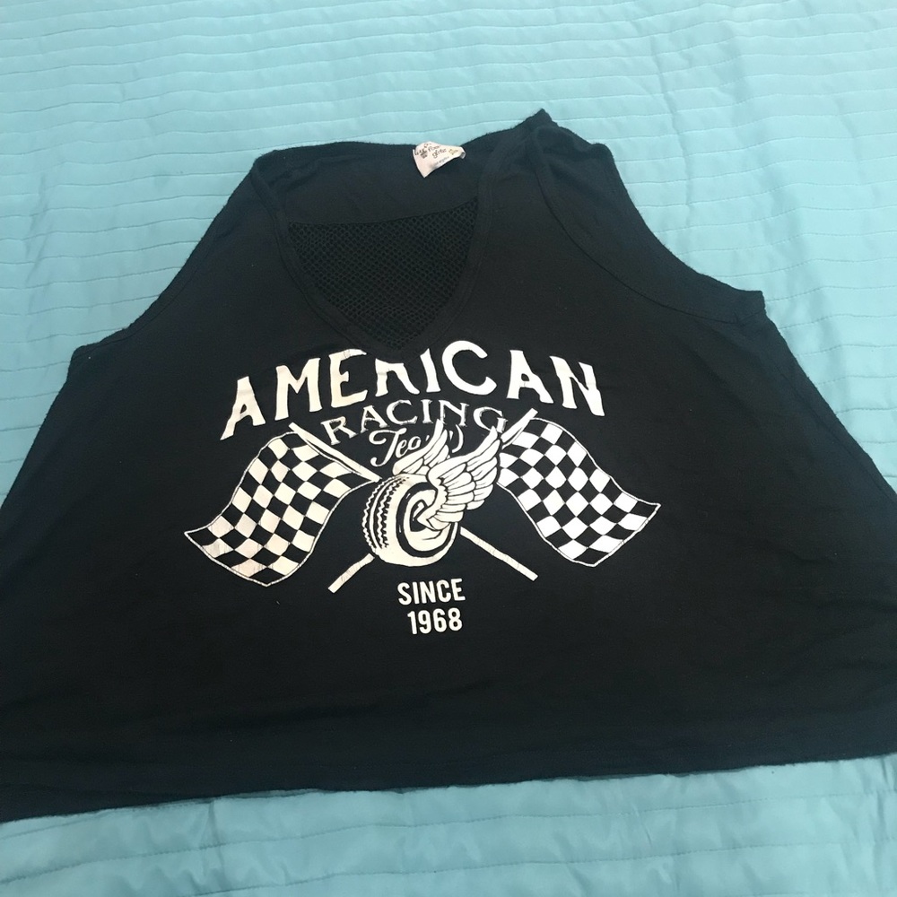 Black and white tank top